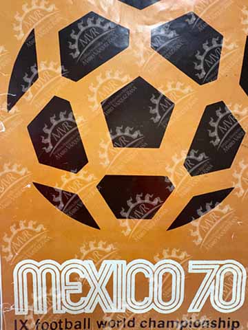 Cartel Conmemorativo México 70 IX Football world Championship